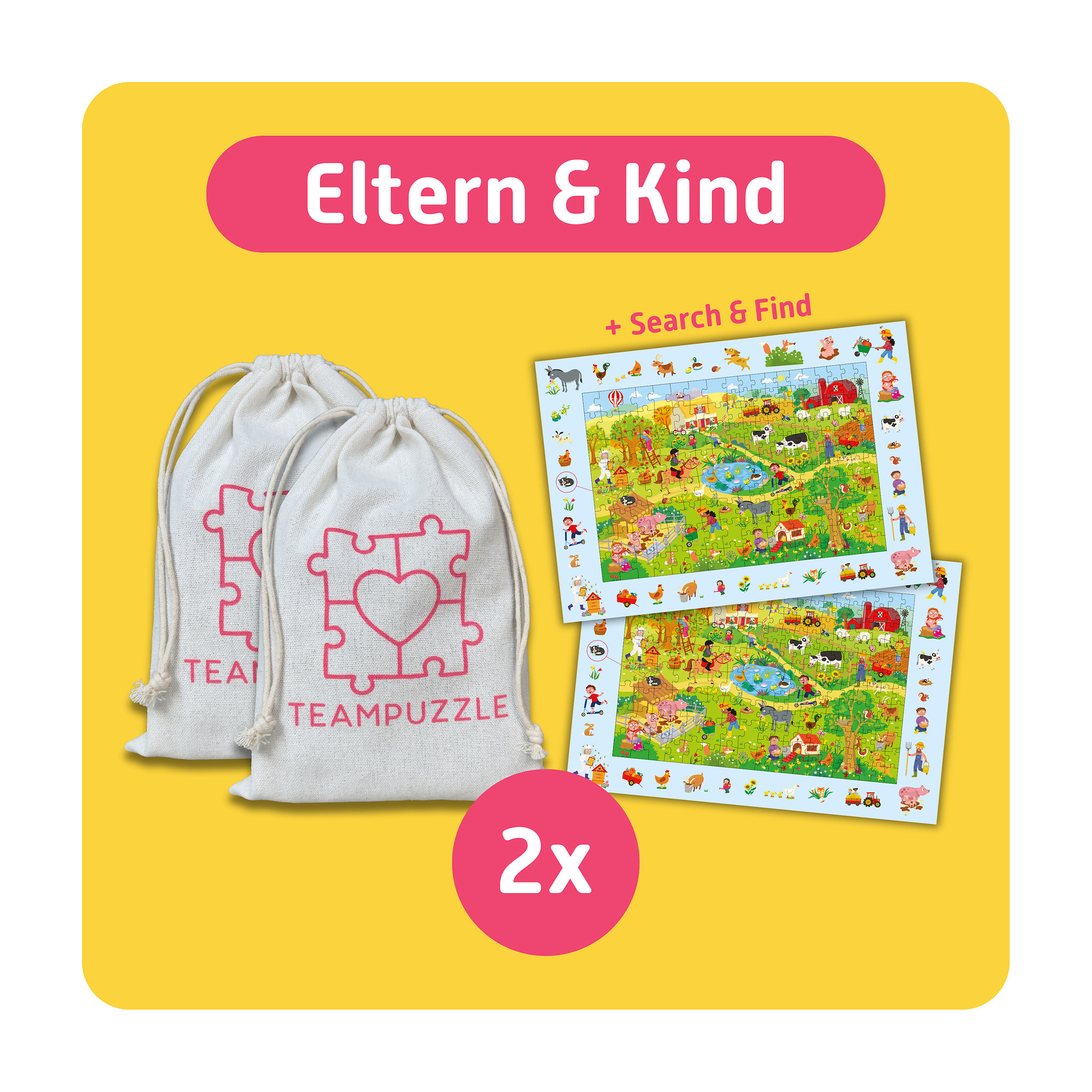 TEAMPUZZLE Auf dem Bauernhof, 194 Teile
