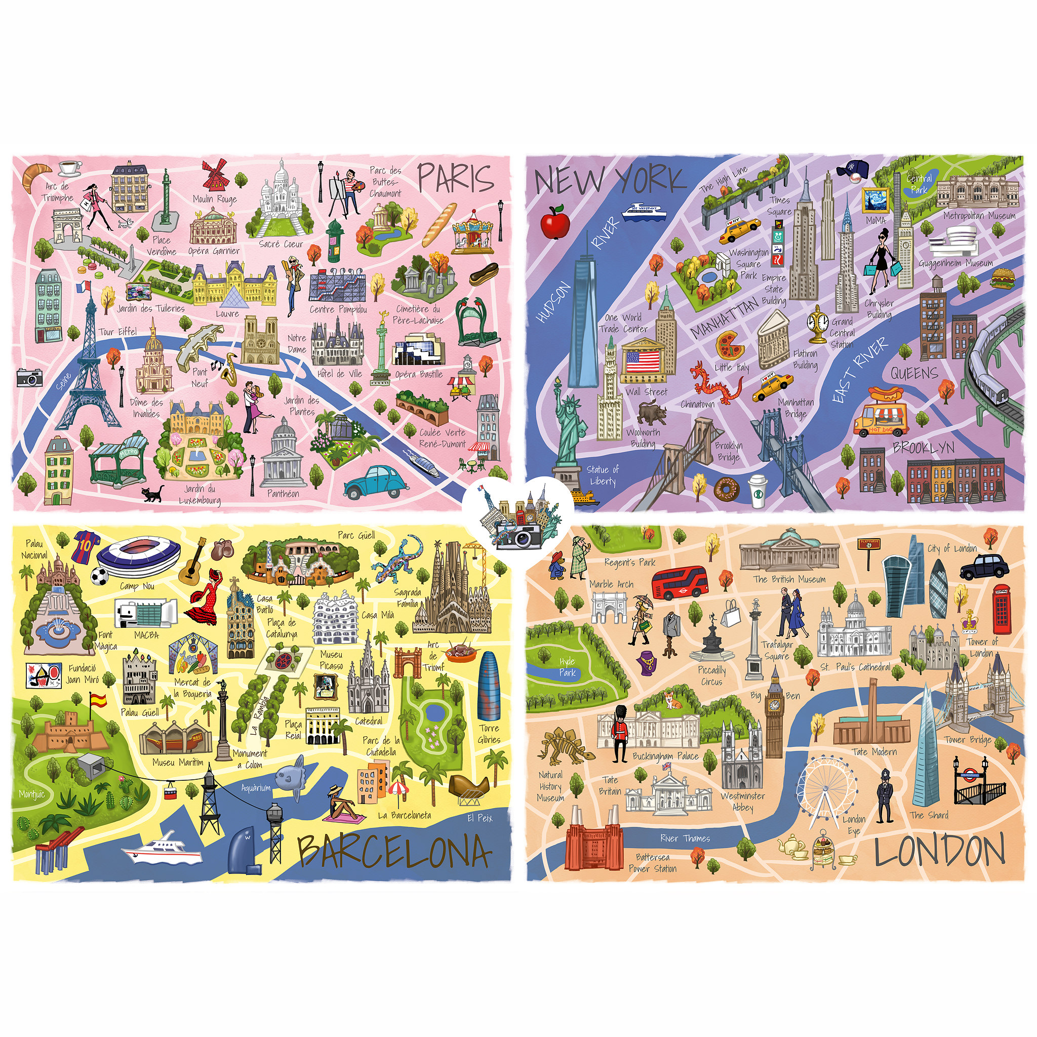 TEAMPUZZLE City Trip, 1000 Teile