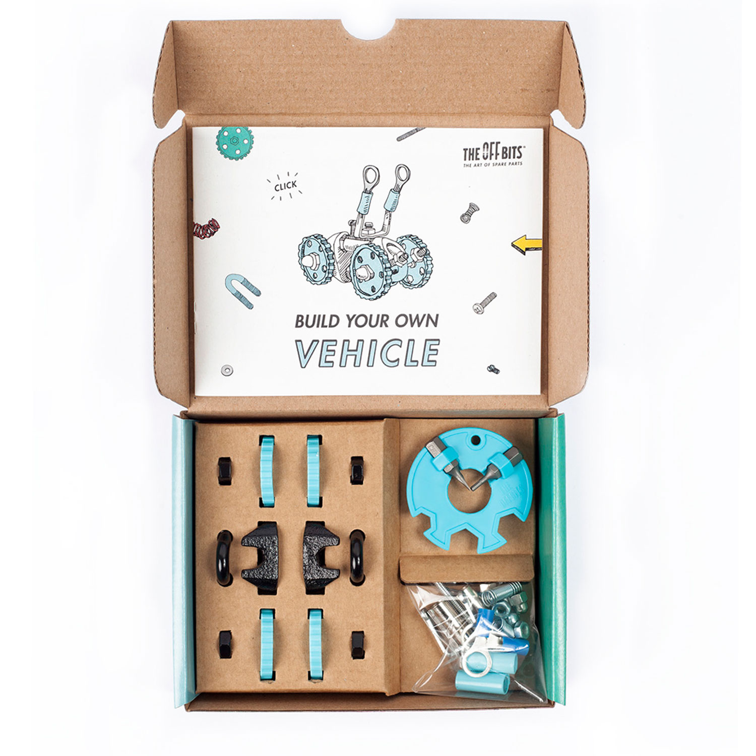 THE OFF BITS Vehicle Kit - Blue Car - GearBit (Restposten)