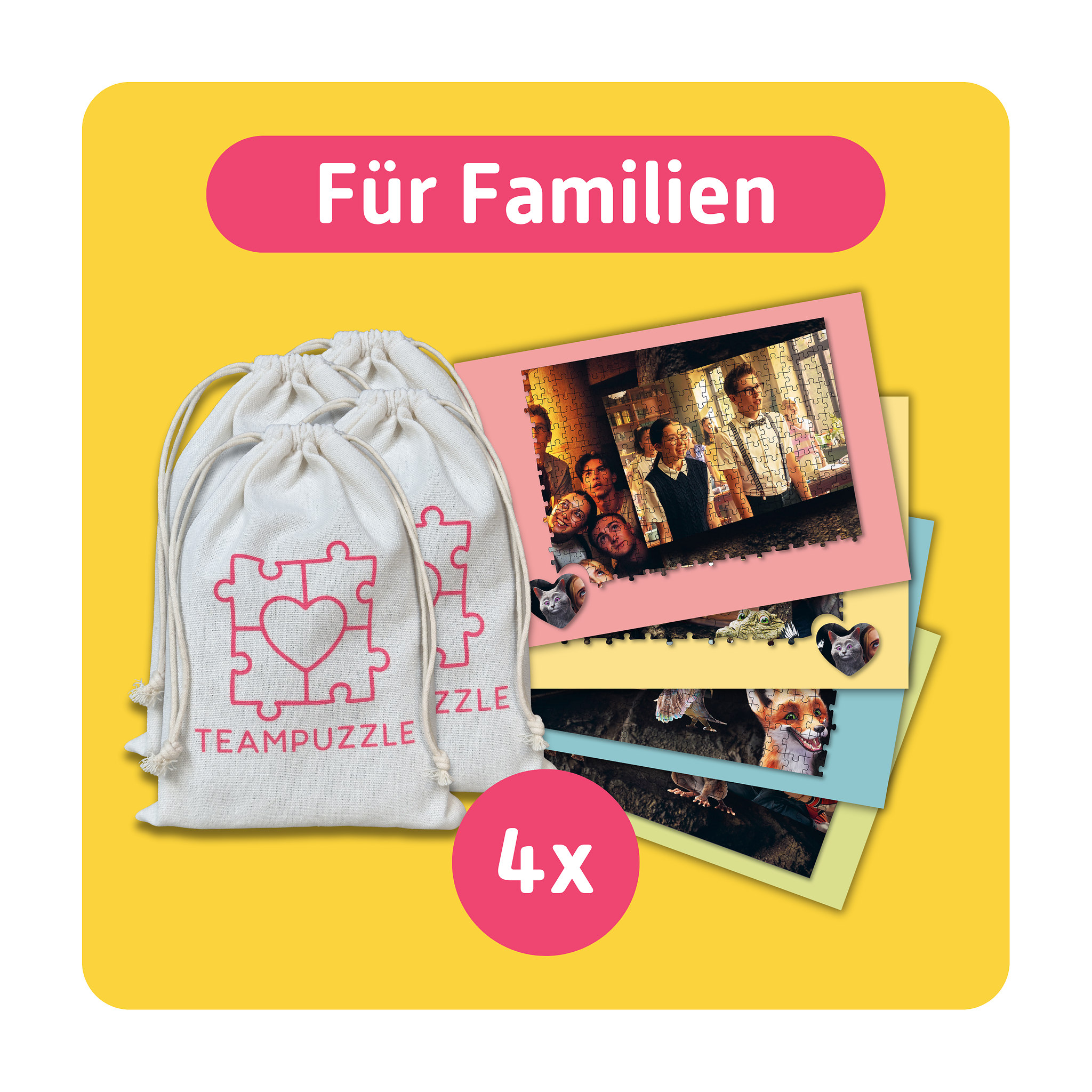 TEAMPUZZLE Schule der magischen Tiere 4, 600 Teile