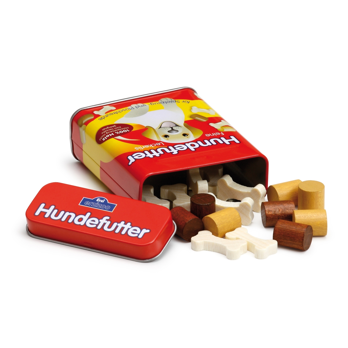 Kaufladen Hundefutter in Blechdose