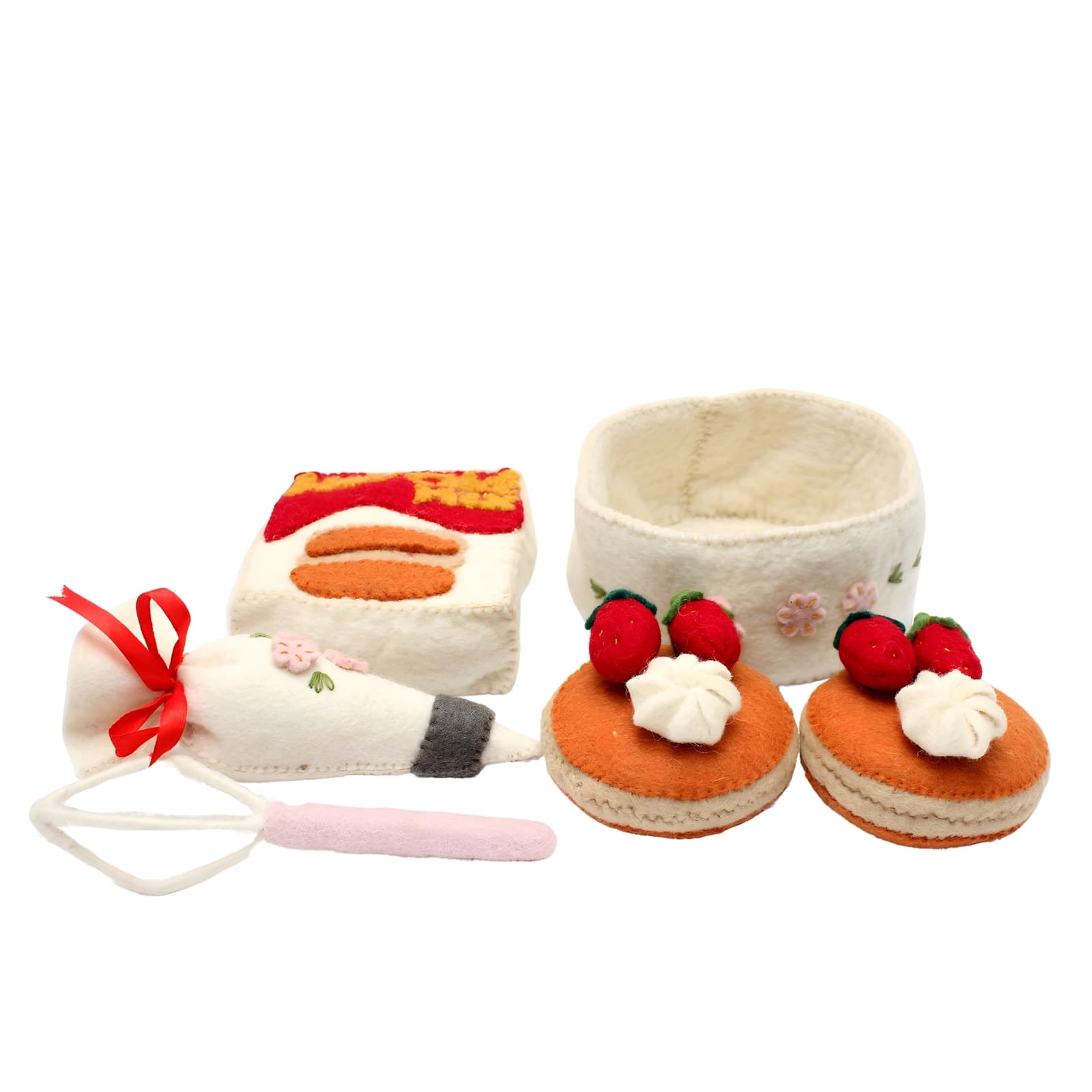 Filz Hotcake Set, 12-teilig