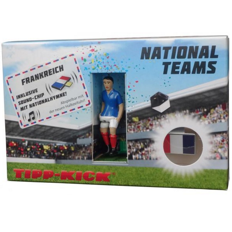 Star-Kicker Frankreich in Torwandbox mit Hymne