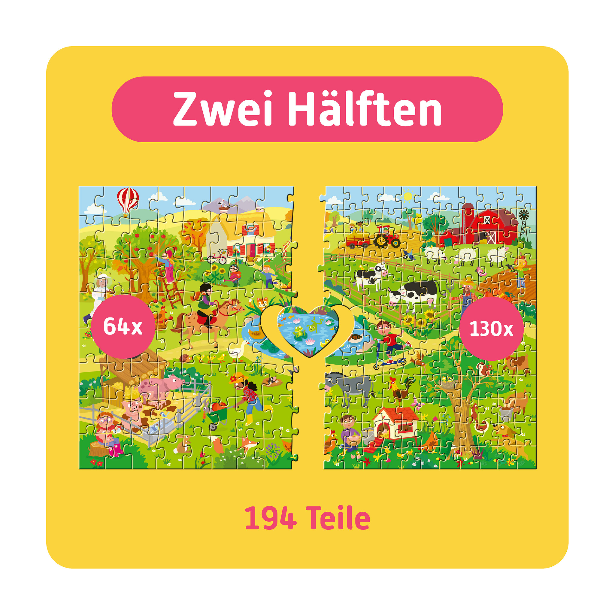 TEAMPUZZLE Auf dem Bauernhof, 194 Teile