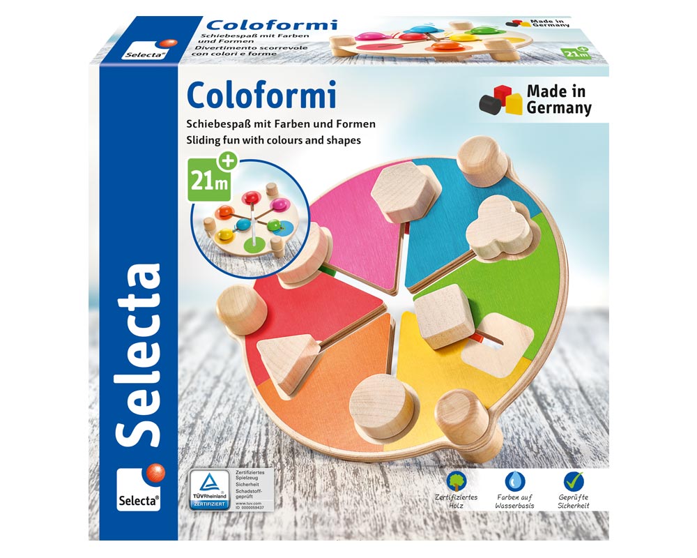 Selecta Coloformi, SchiebespaÃŸ mit Farben und Formen, 19,5 cm
