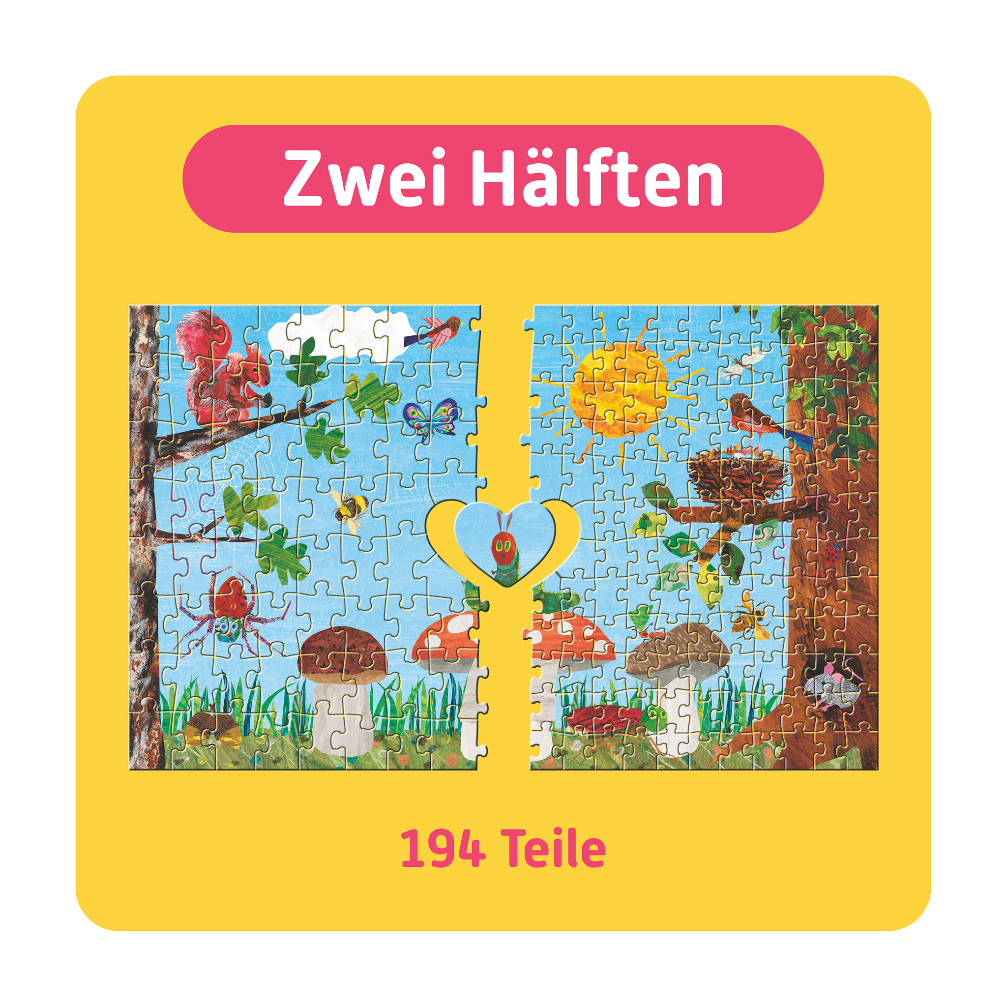 TEAMPUZZLE Die kleine Raupe Nimmersatt, 194 Teile