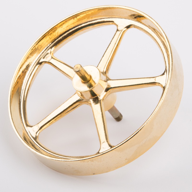 Schwungrad 80mm mit Achse 46mm lang - Wilesco Ersatzteile
