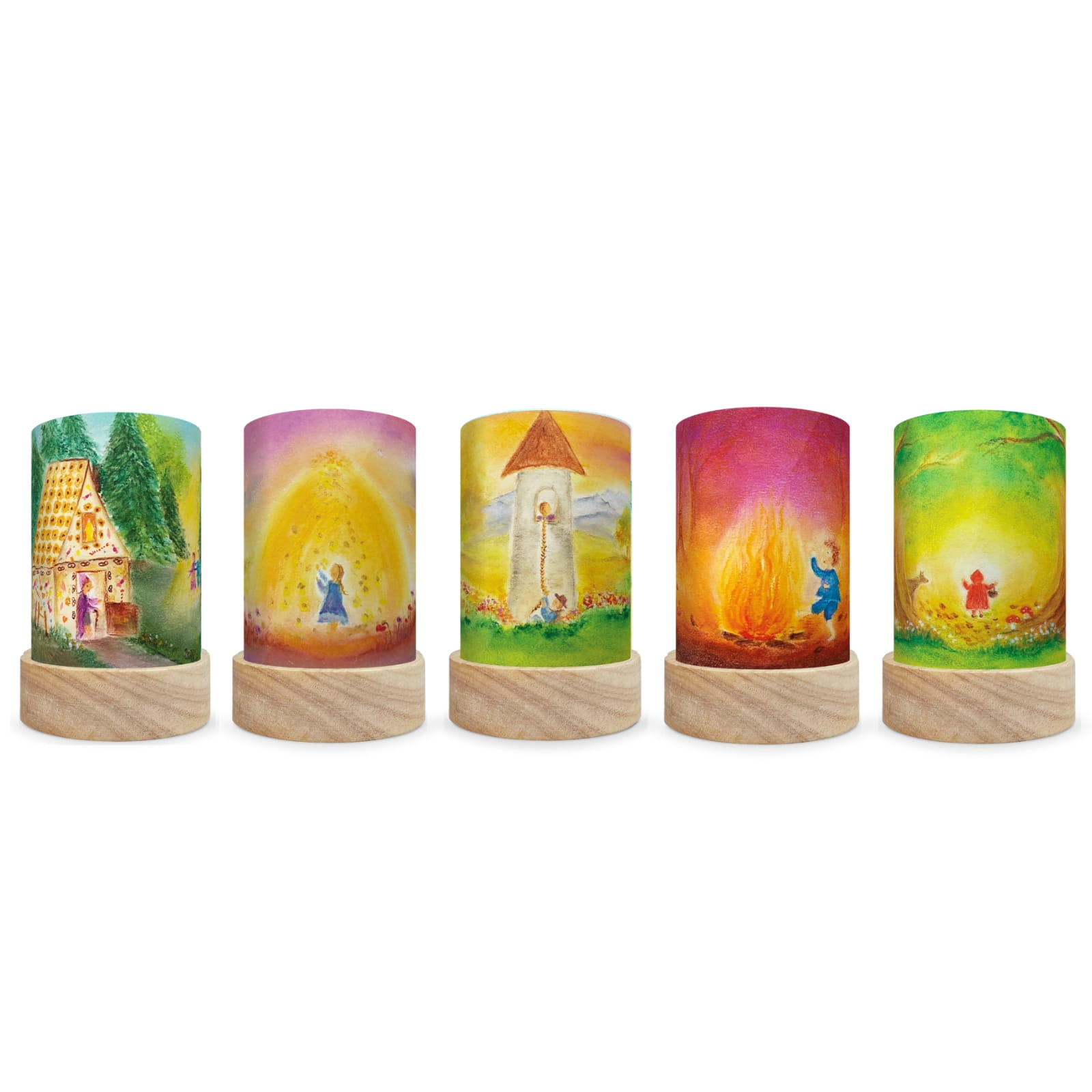 Toverlux Laterne 5 Motive Set - Baukje Exler - Märchen