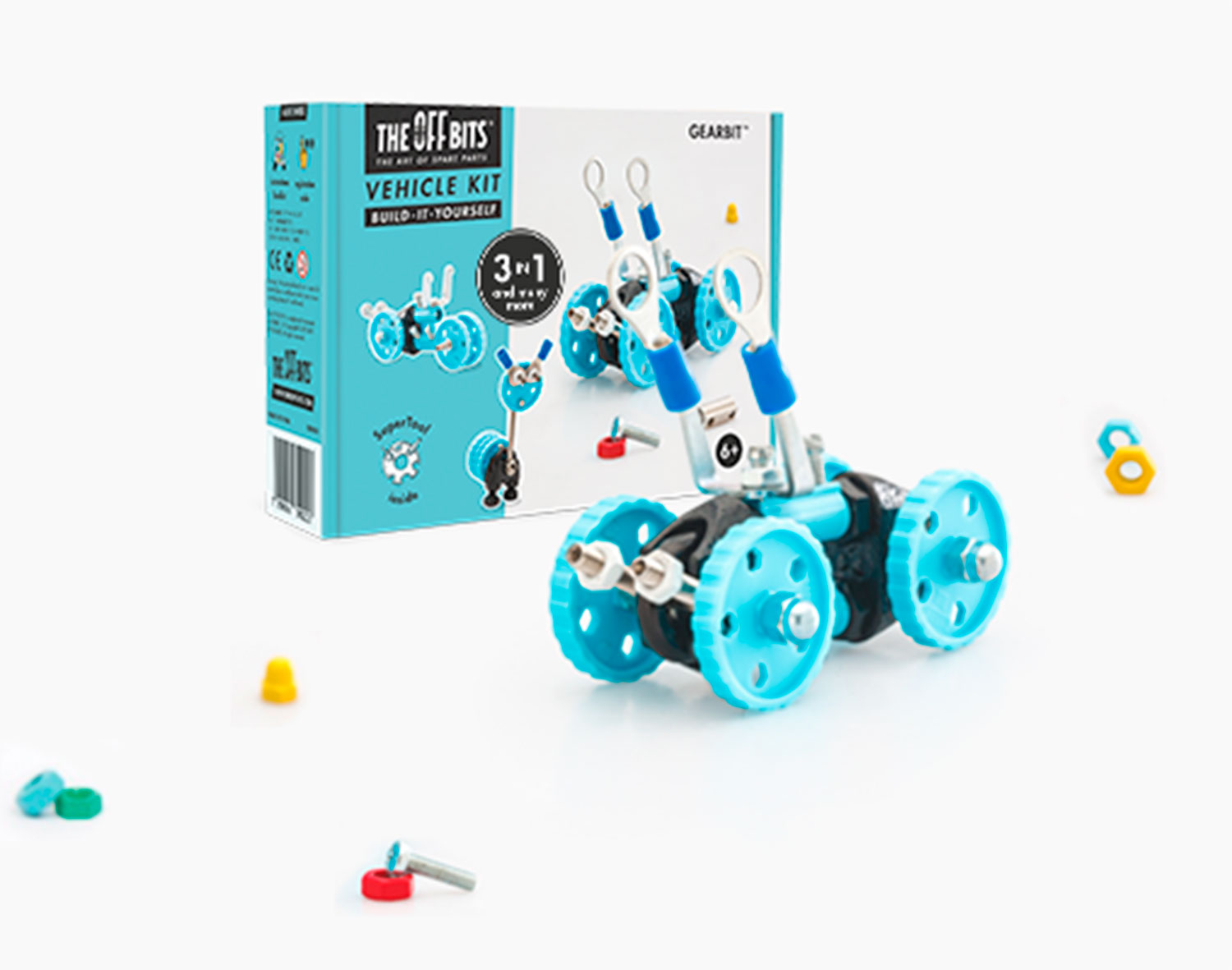THE OFF BITS Vehicle Kit - Blue Car - GearBit (Restposten)