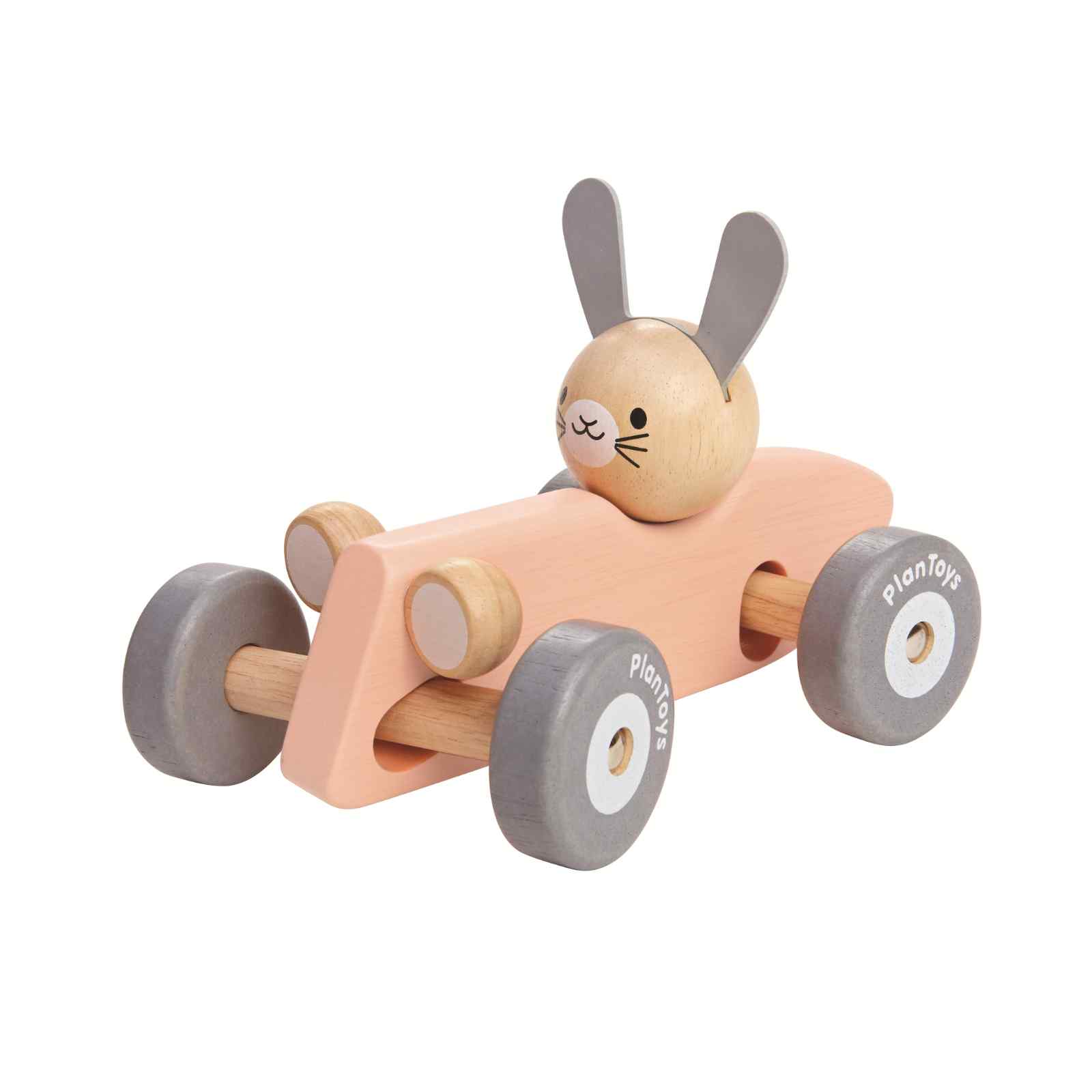 Rennwagen mit Hase