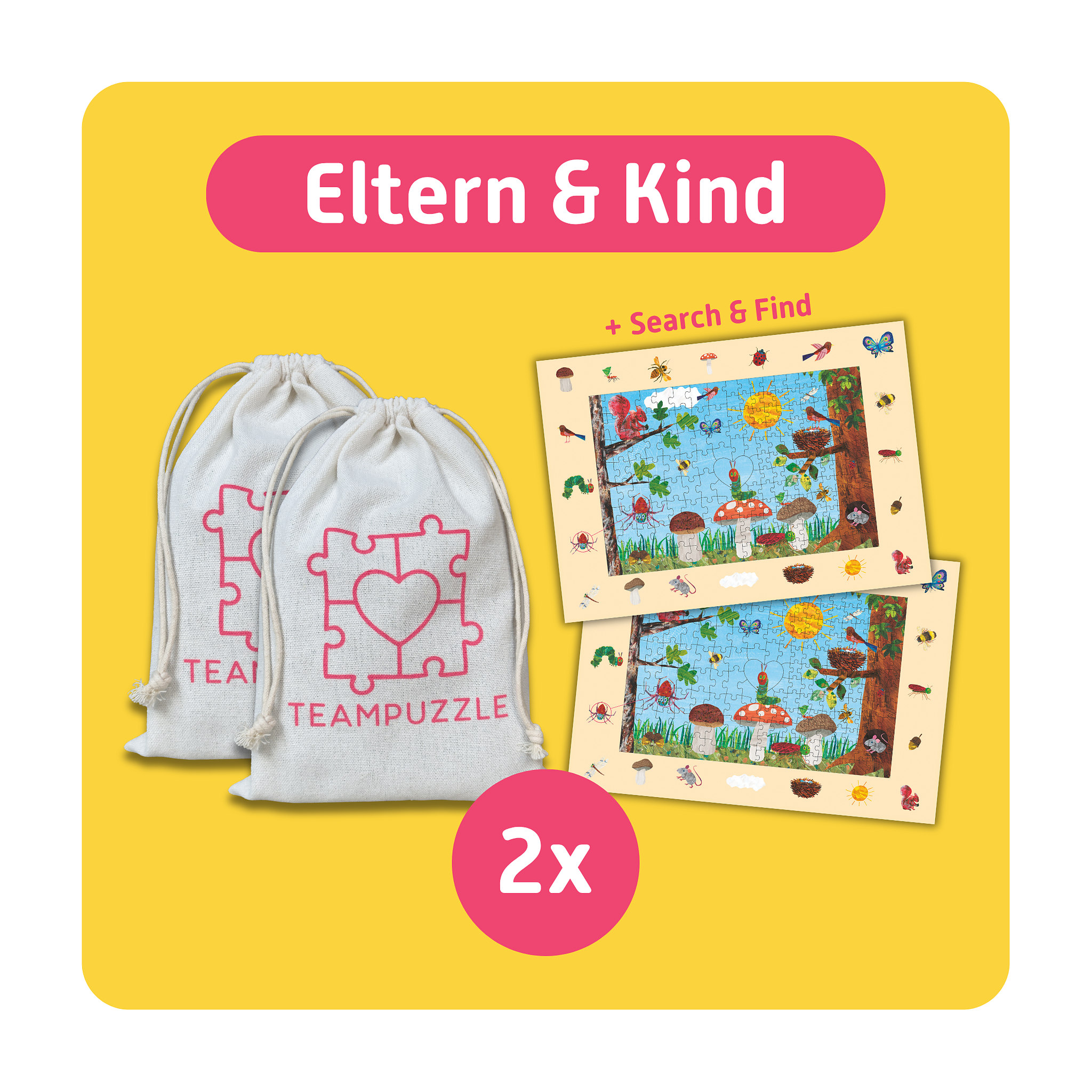 TEAMPUZZLE Die kleine Raupe Nimmersatt, 194 Teile