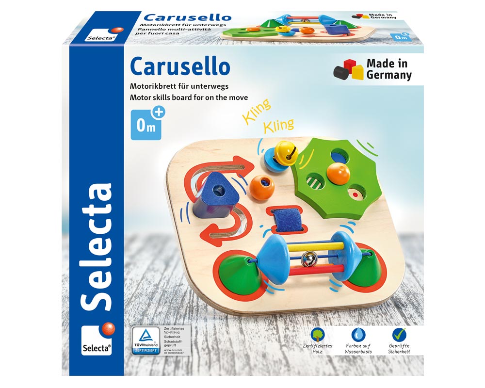 Selecta Carusello, Motorikbrett fÃ¼r unterwegs, 19 cm