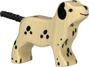 Holztiger Dalmatiner stehend klein