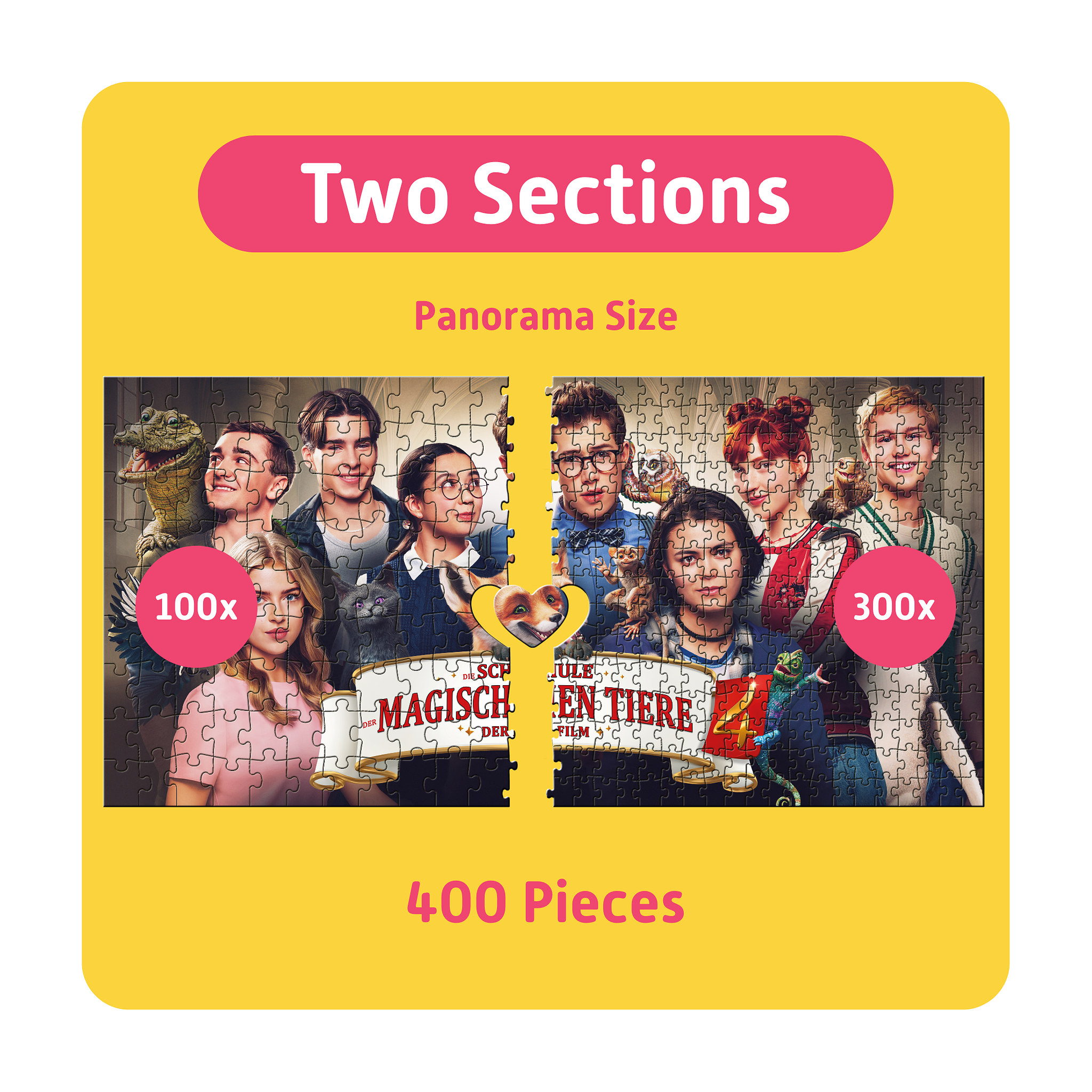 TEAMPUZZLE Schule der magischen Tiere 4, 400 Teile