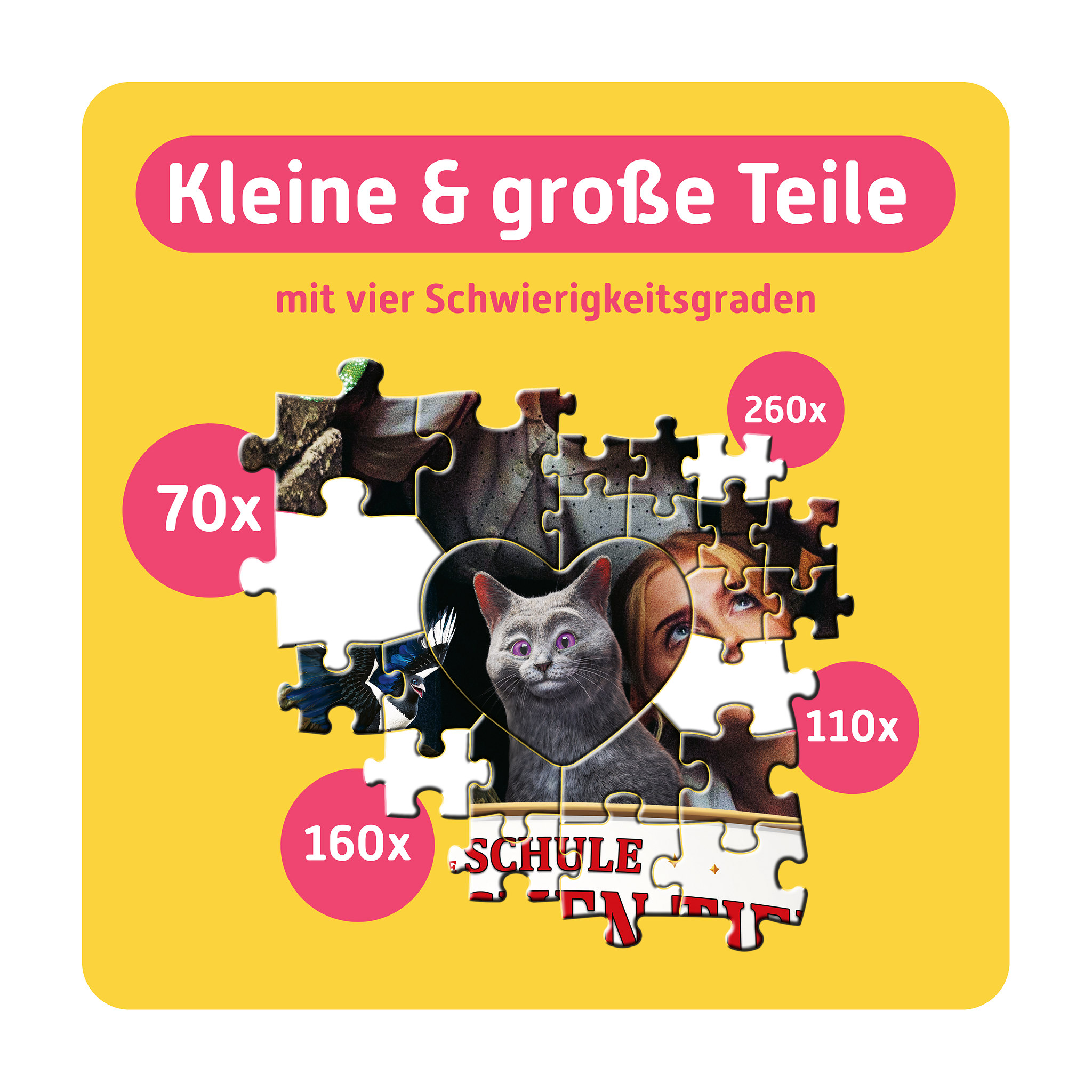 TEAMPUZZLE Schule der magischen Tiere 4, 600 Teile