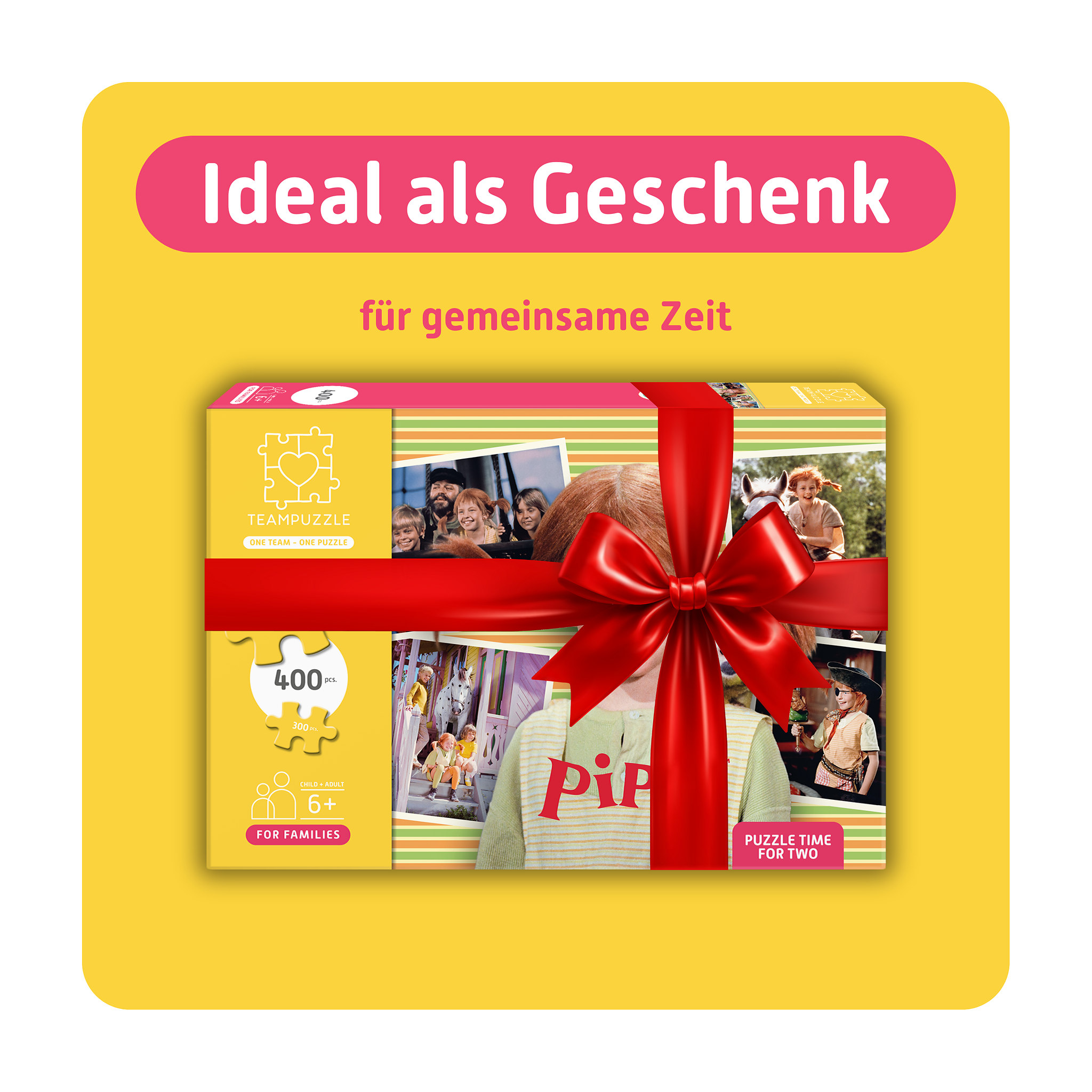 TEAMPUZZLE Pippi Langstrumpf, 400 Teile