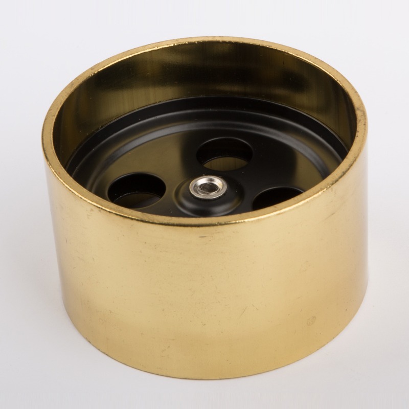 Rad vorne schwarz-messing 70 mm - Wilesco Ersatzteile
