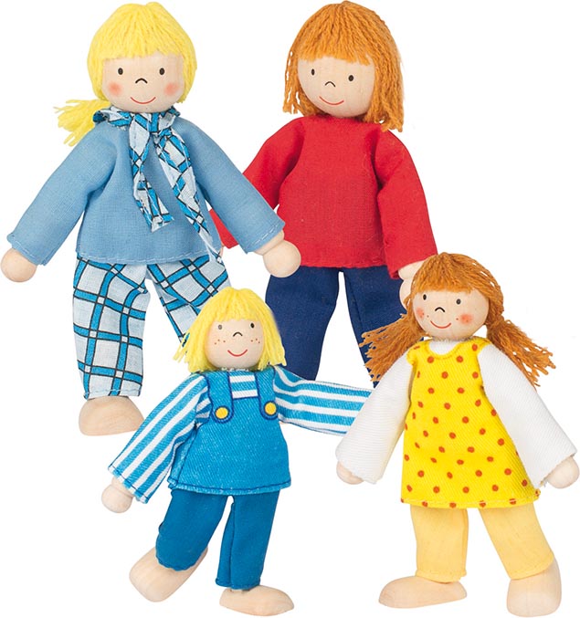 Biegepuppen Junge Familie