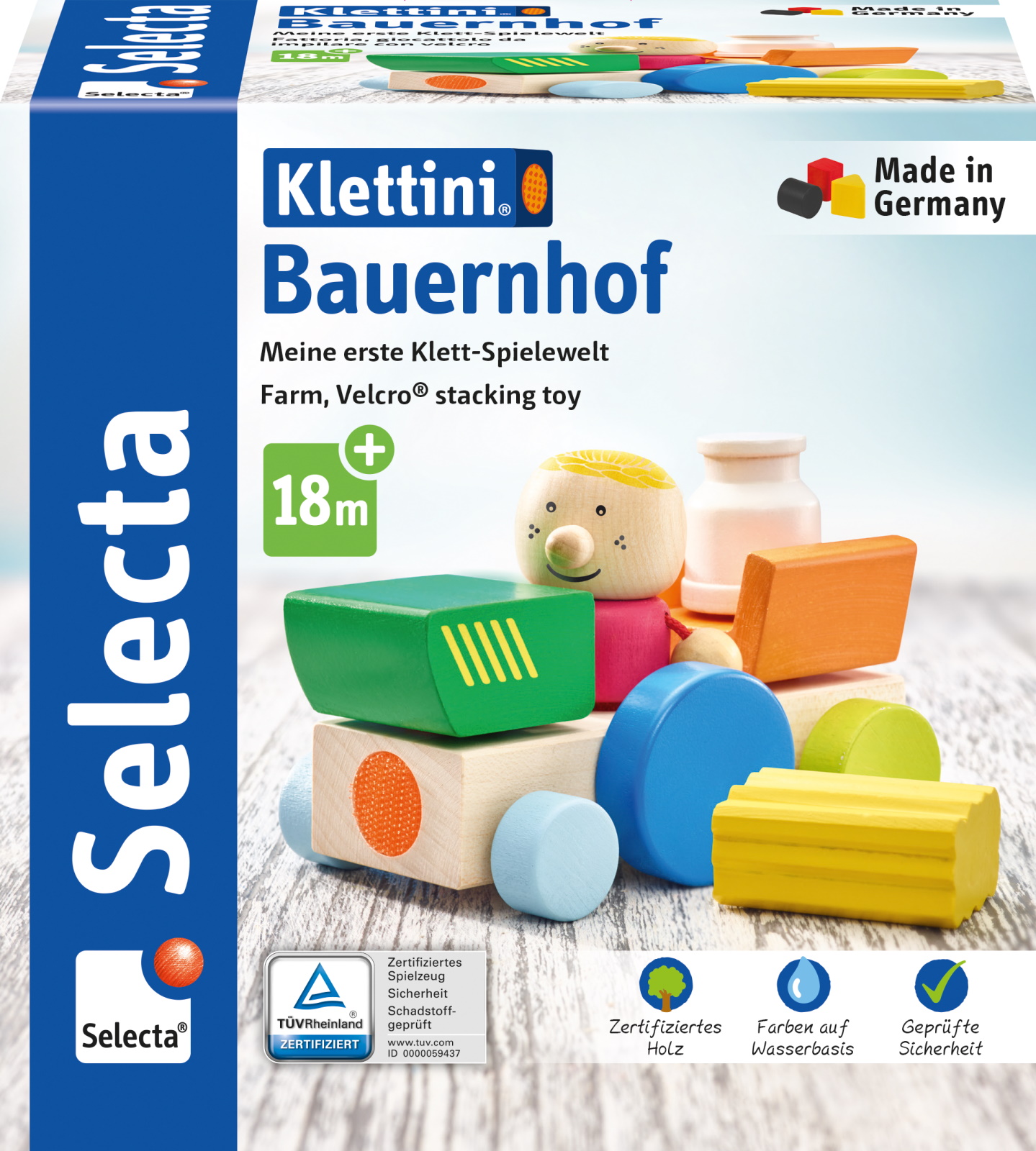 Selecta Bauernhof, KlettStapelspielzeug, 7 Teile