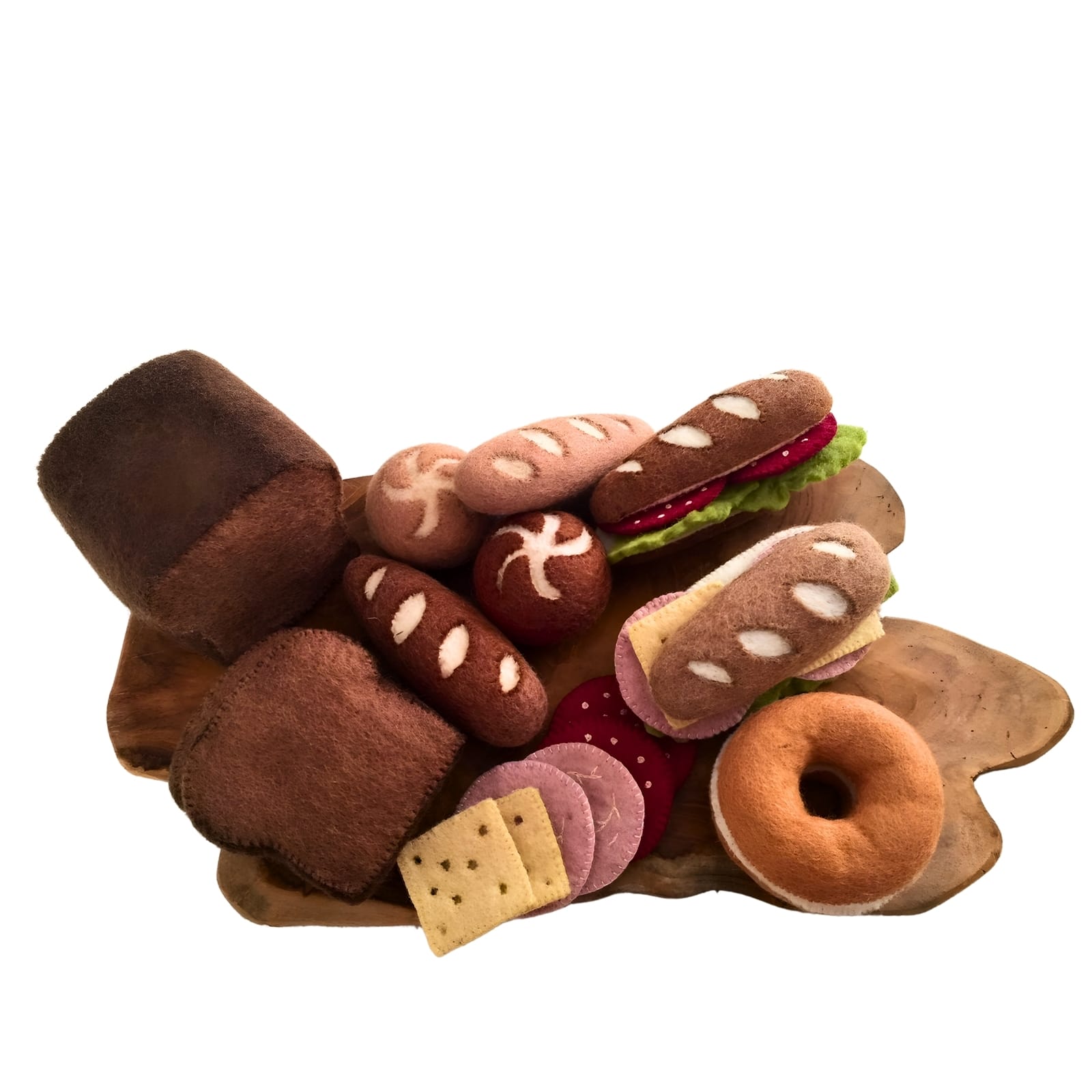 Filz Brot Set, 17-teilig