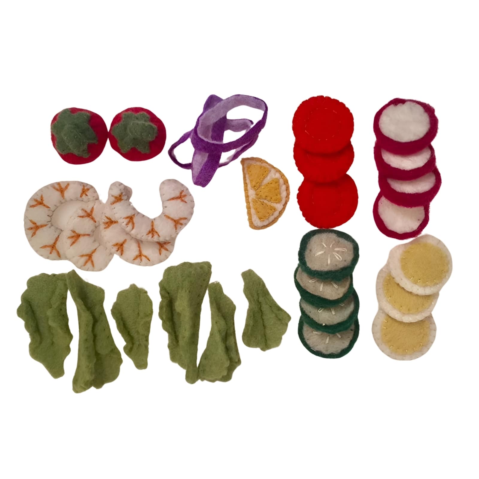 Filz Brot Set, 17-teilig
