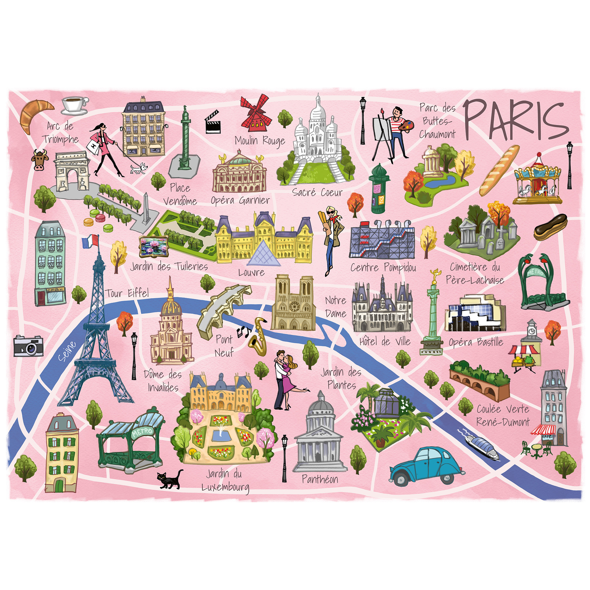 TEAMPUZZLE Paris, 1000 Teile