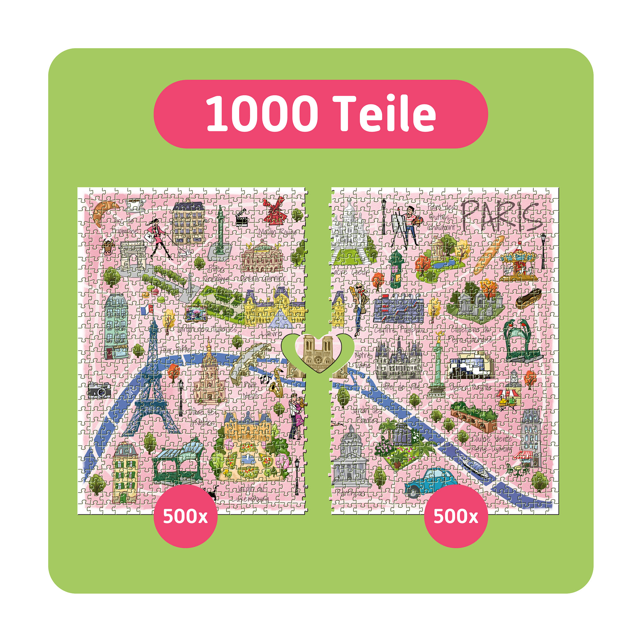 TEAMPUZZLE Paris, 1000 Teile