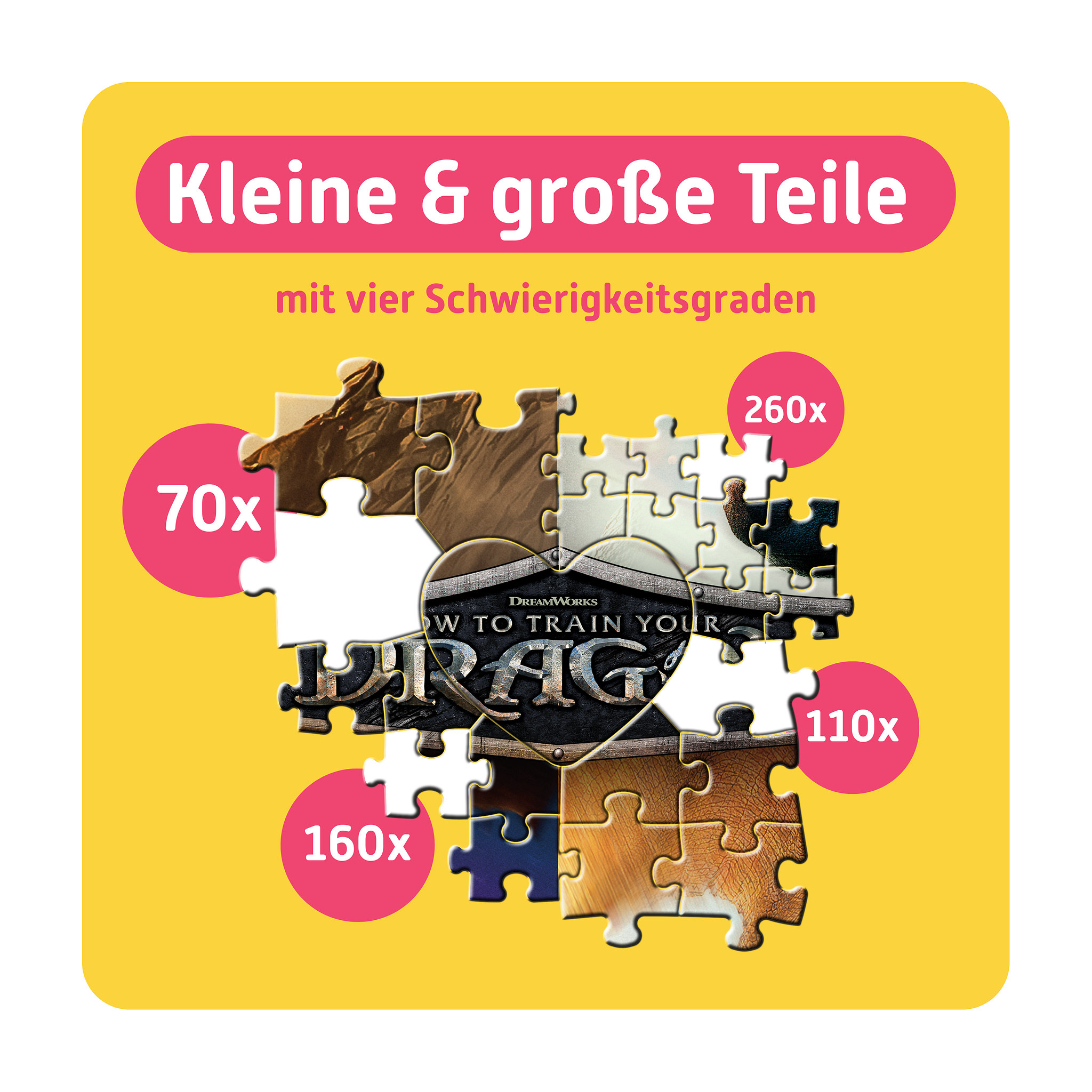 TEAMPUZZLE Drachenzähmen leicht gemacht, 600 Teile
