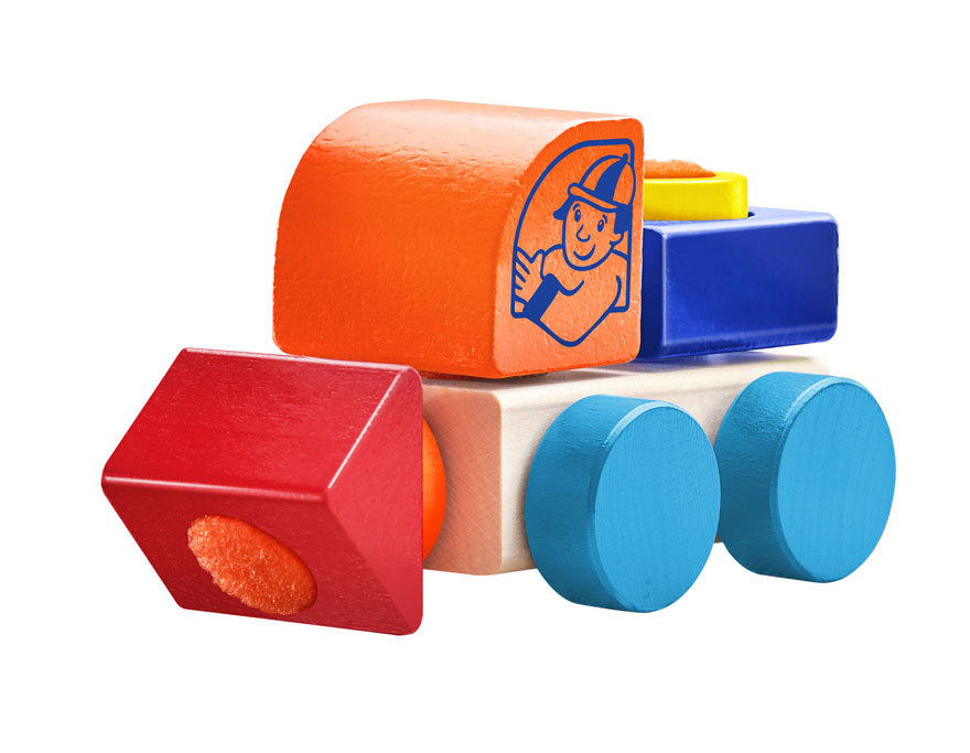 Selecta Lastwagen, KlettStapelspielzeug, 6 Teile