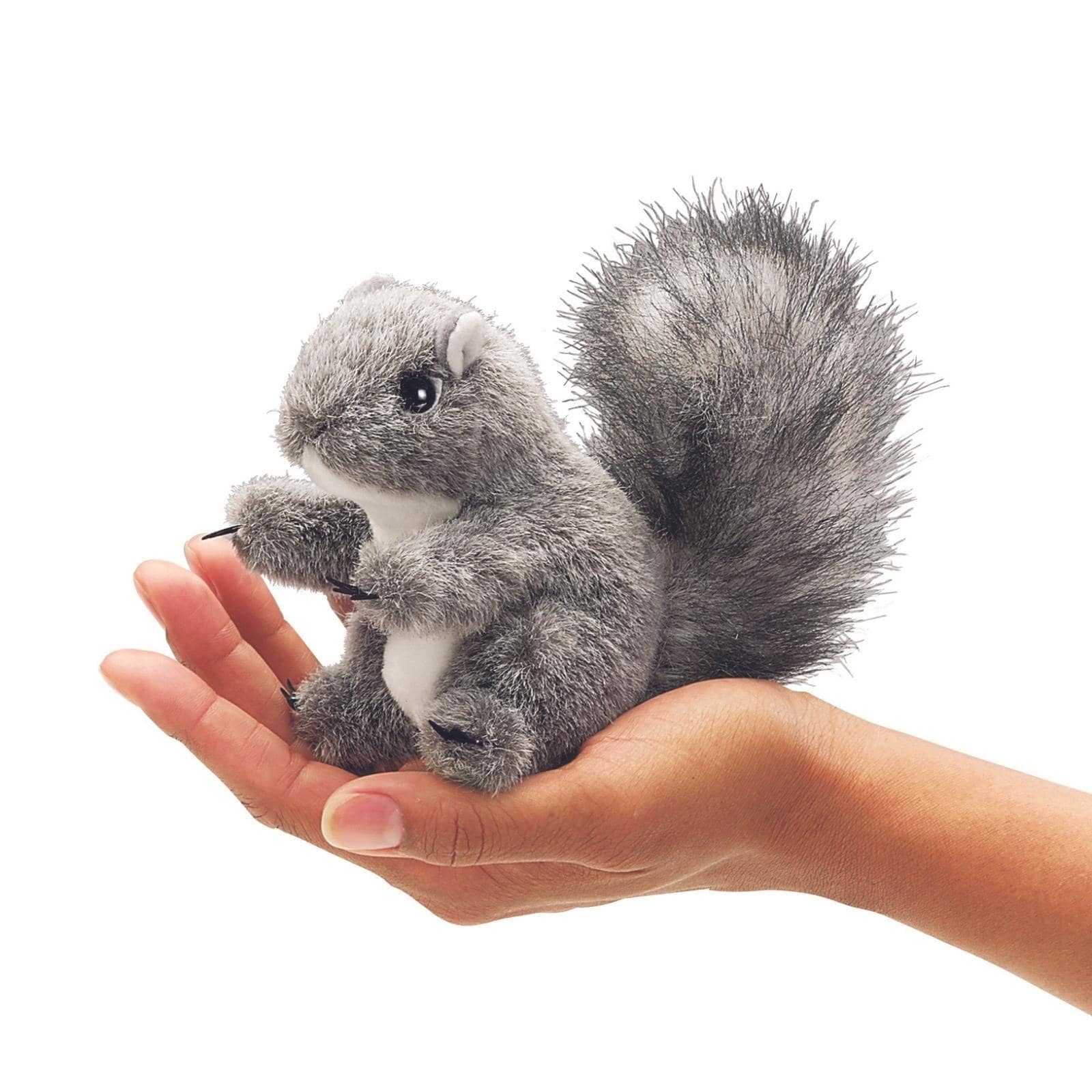 Folkmanis Mini  Eichhörnchen, grau