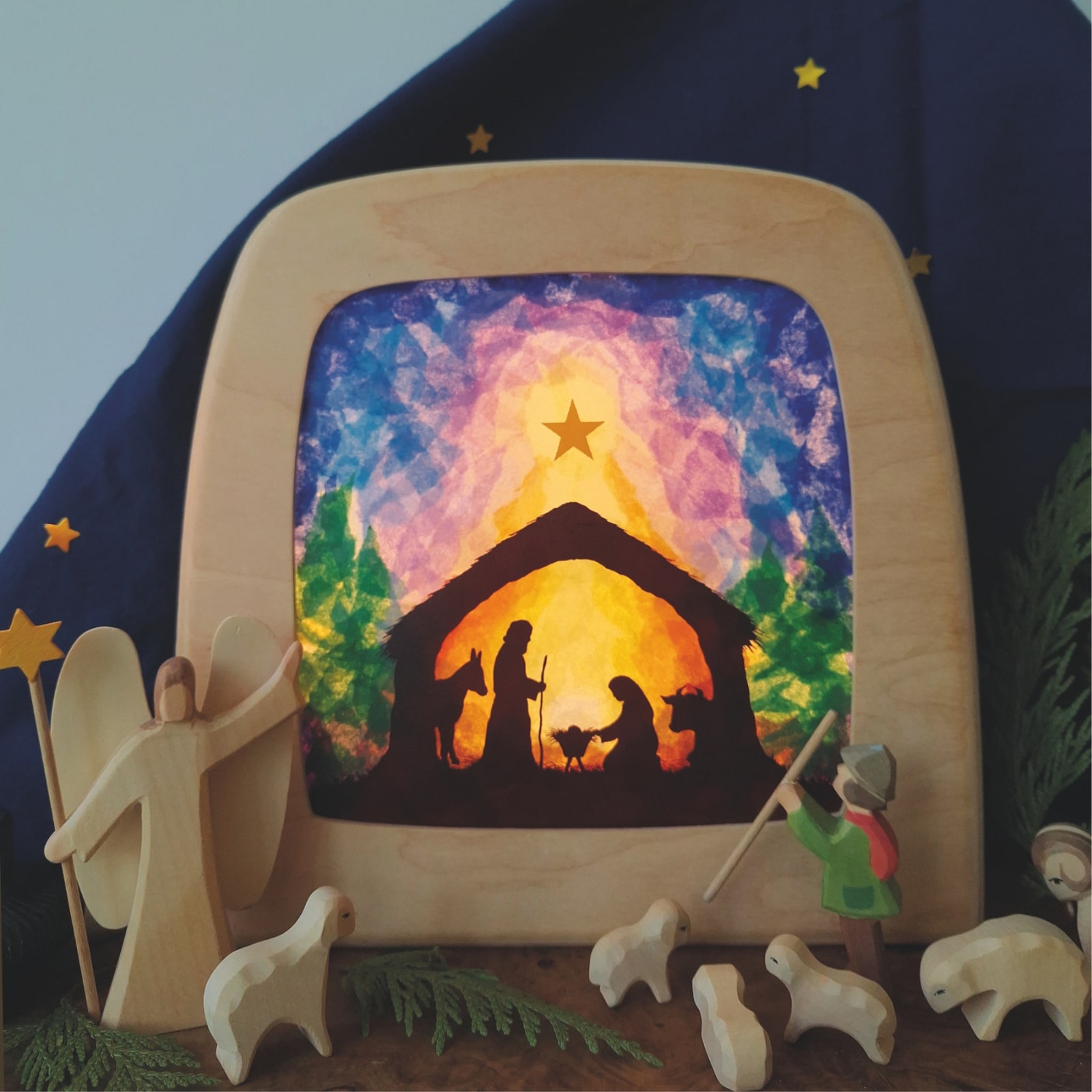 Toverlux DIY Motiv Papier Kit Weihnachtskrippe