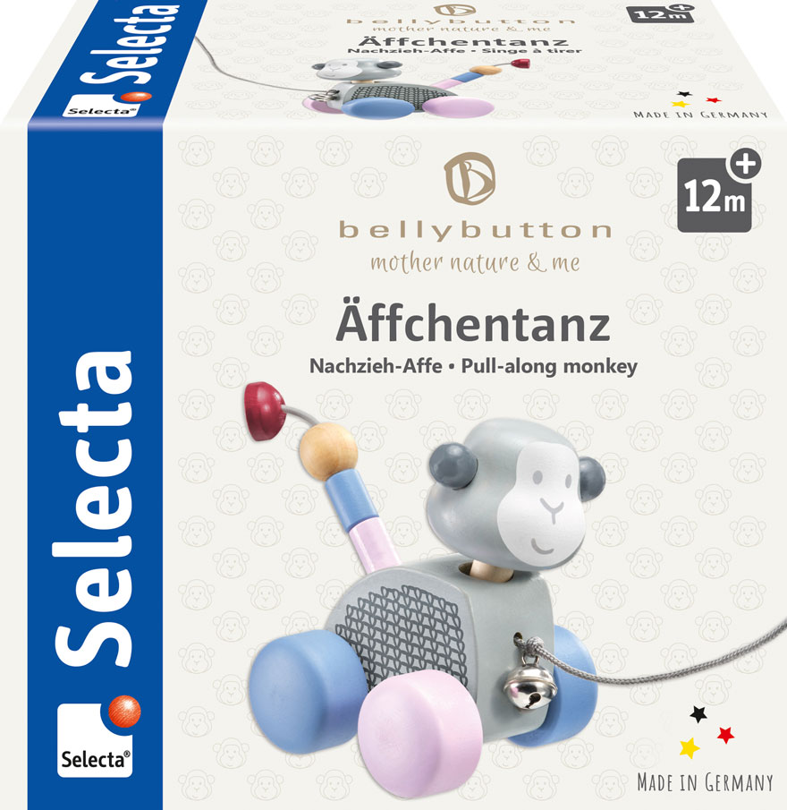 Selecta Ã„ffchentanz, NachziehAffe, 11 cm