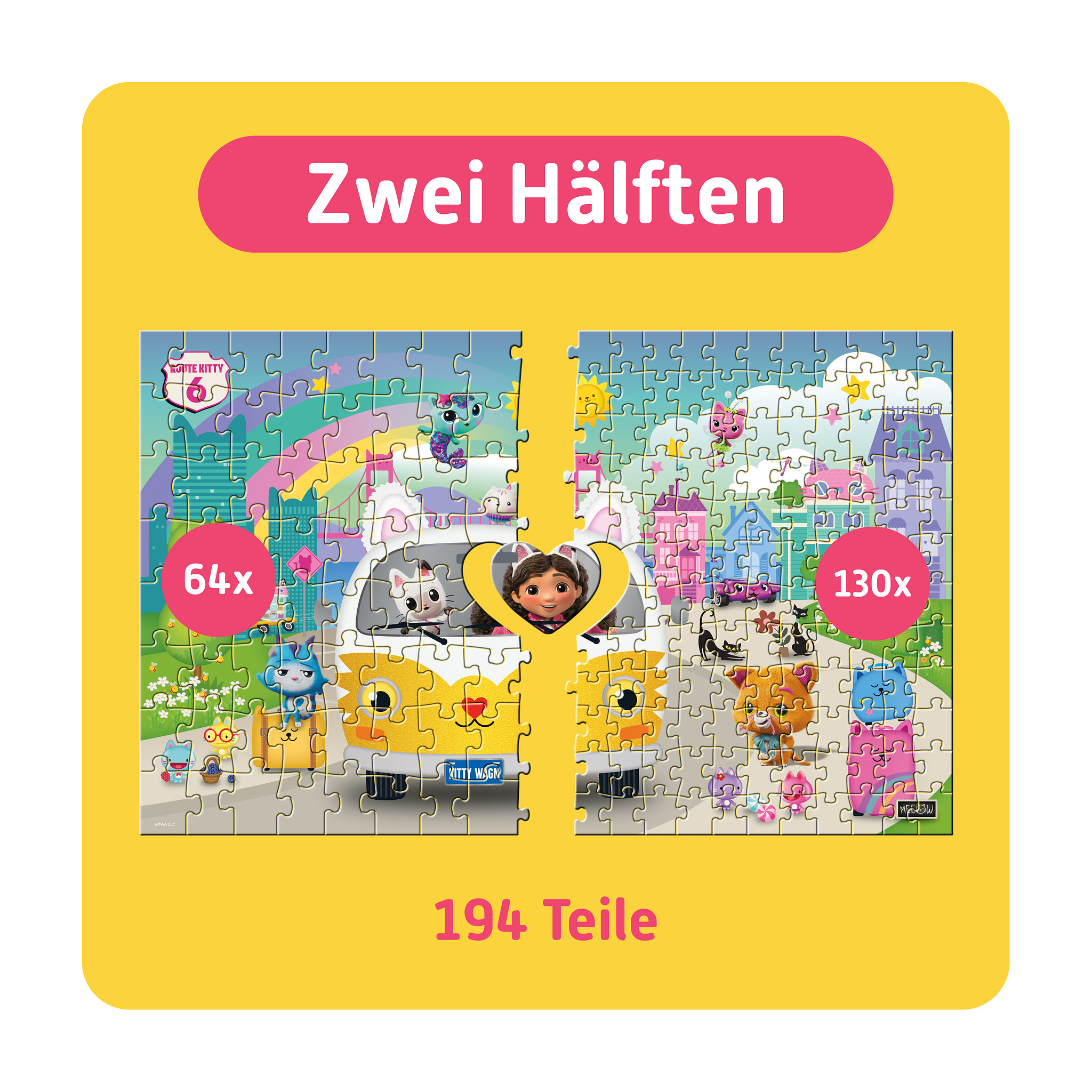 TEAMPUZZLE Gabby's Dollhouse: The Movie, 194 Teile