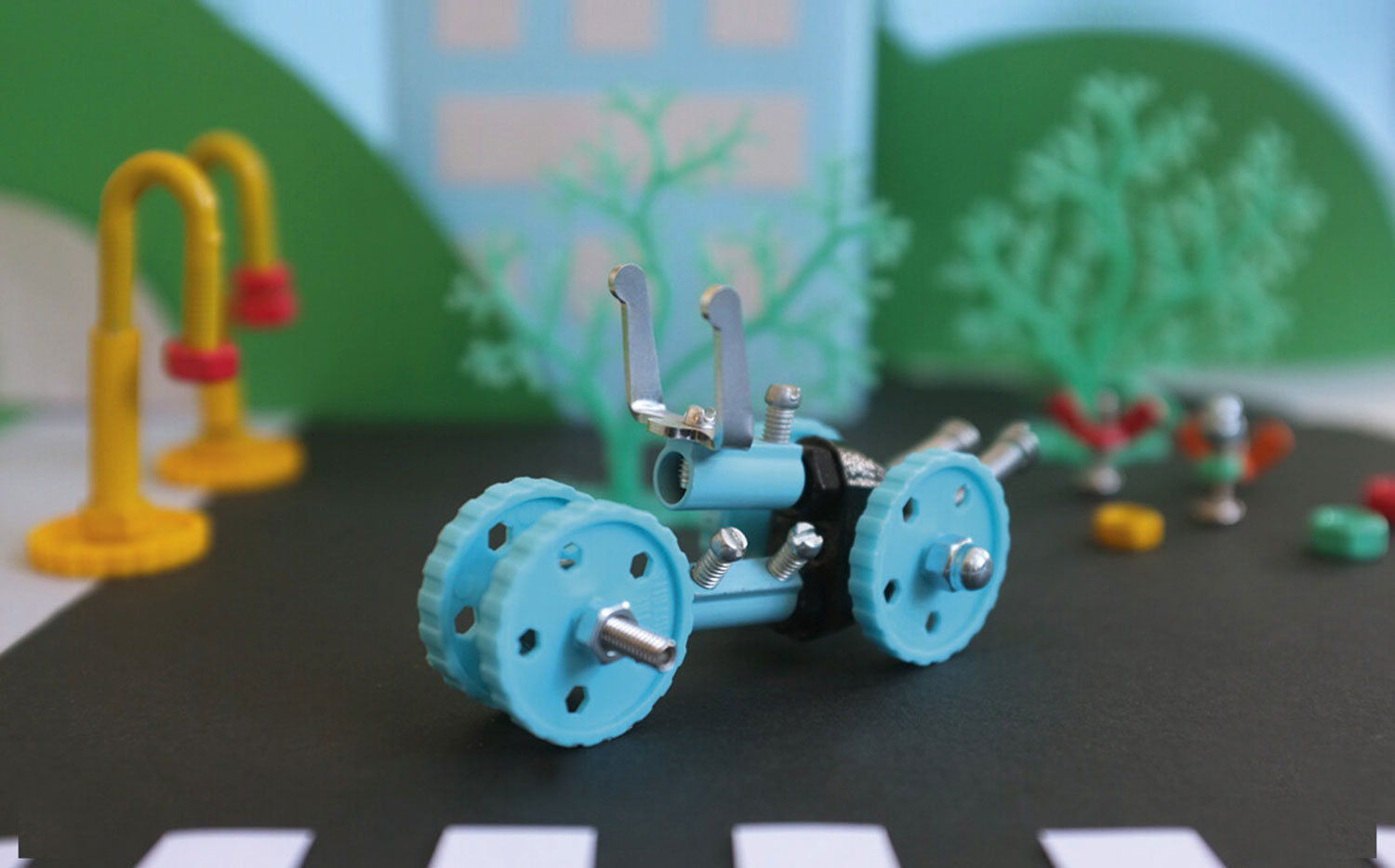THE OFF BITS Vehicle Kit - Blue Car - GearBit (Restposten)