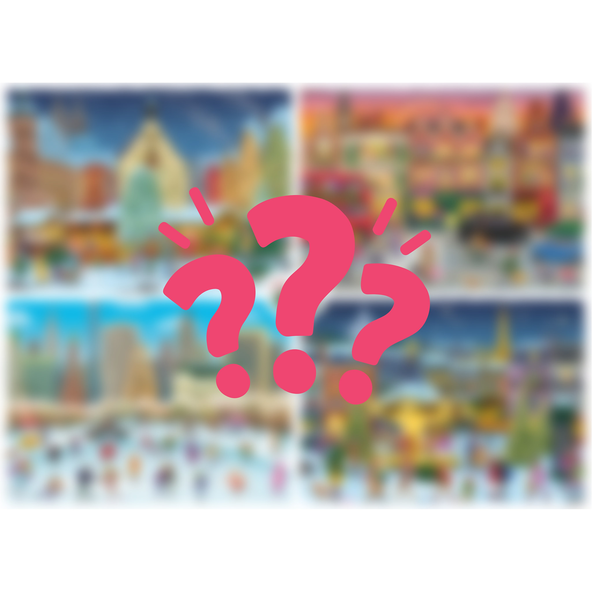TEAMPUZZLE Puzzle-Adventskalender Weihnachtsstädte, 1000 Teile