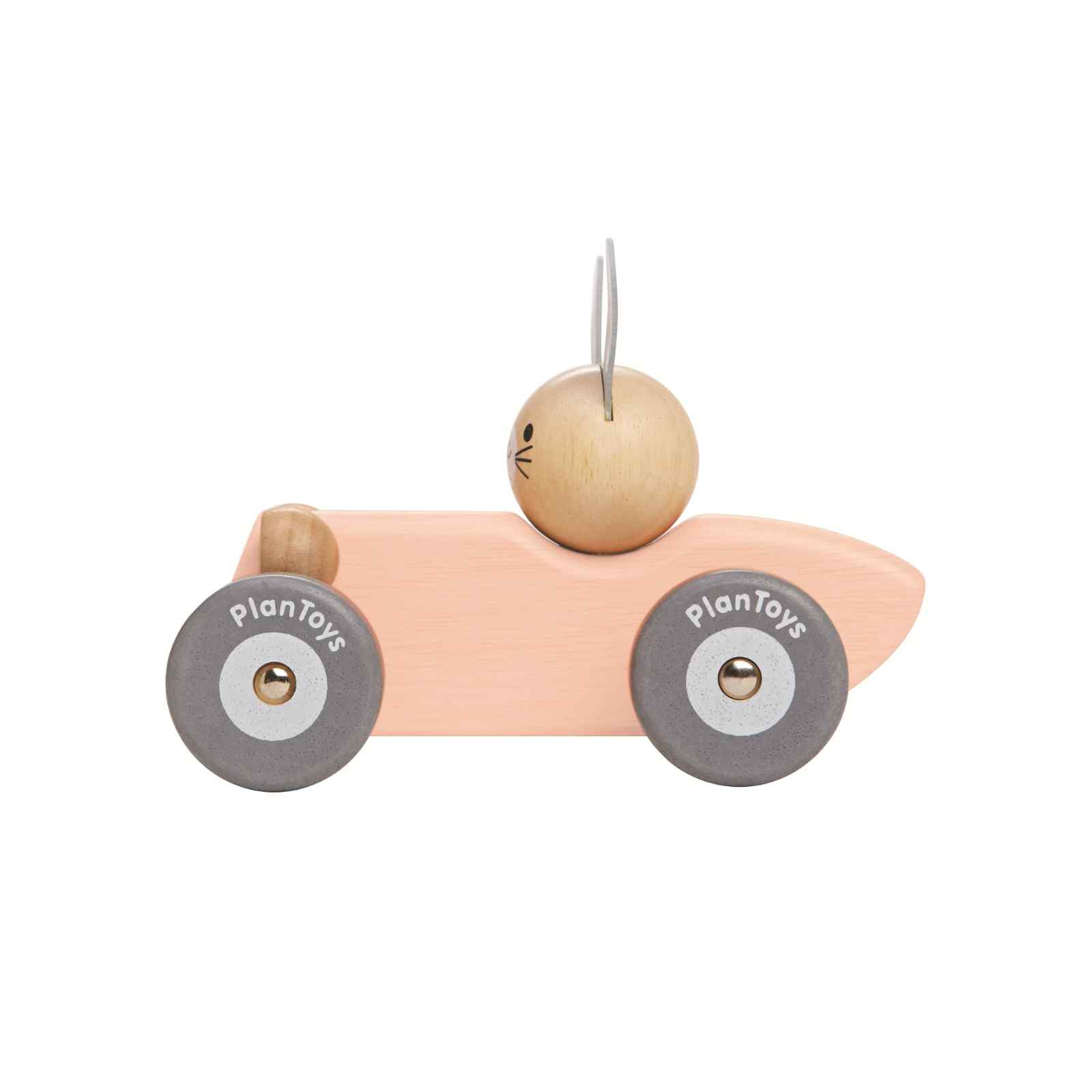 Rennwagen mit Hase