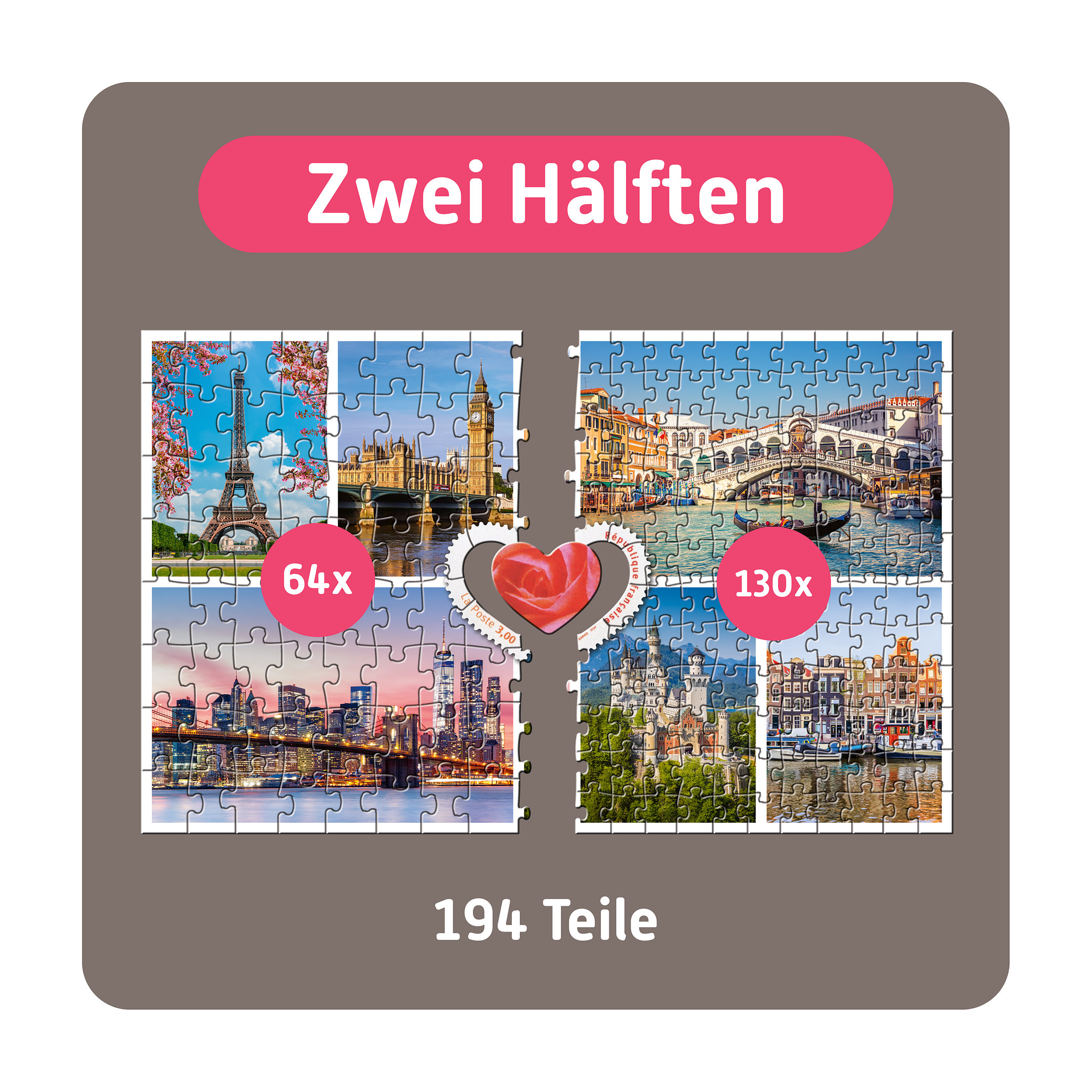 TEAMPUZZLE Städte, 194 Teile
